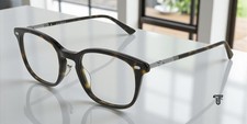 GUCCI GG0390O 002 Square Havana Ruthenium Demo Lens 50 mm Men's Eyeglasses