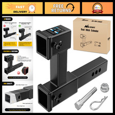Dual Hitch Extension 2 Receiver Adjustable 10 Length 4000 Lbs Gtw Bolt Nut Dual Hitch Extension 2 Receiver Adjustable 10 Length 4000 Lbs Gtw Bolt Nut