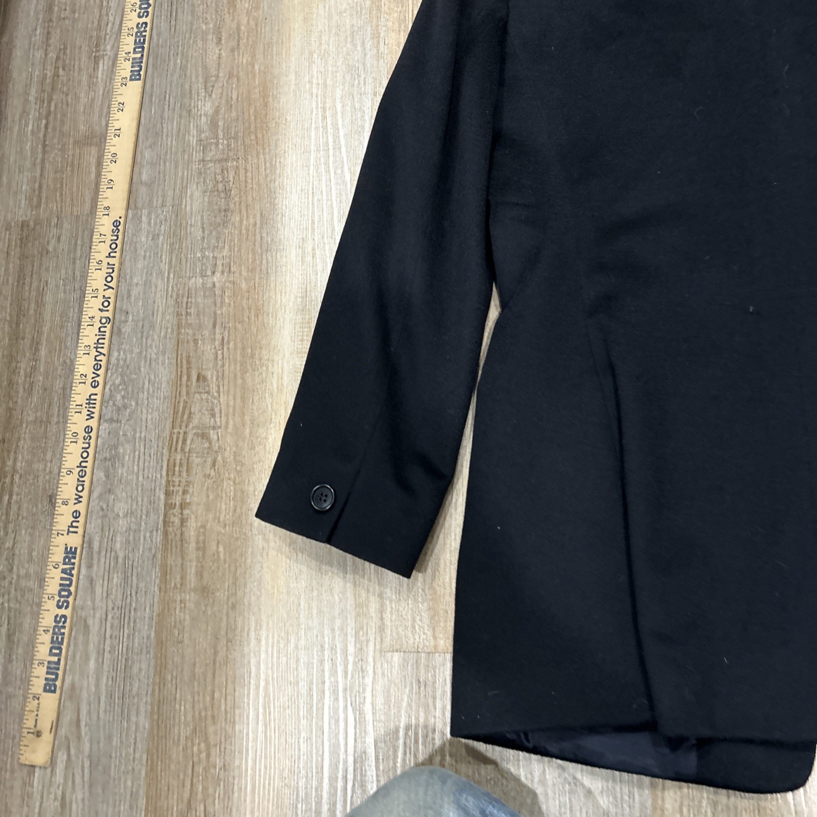 Armani Collezioni Blazer Womens Black Wool Mohair Single Breasted Jacket Size 10