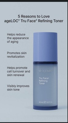 Nuskin ageLOC Tru Face Refining Toner exfoliates hydrates smooth