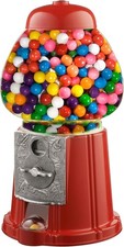 Classic Red 11" Gumball Machine Bank - Versatile Candy Dispenser for Parties