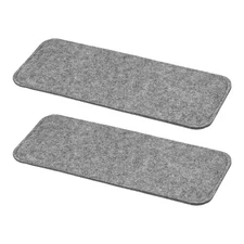 2 Pcs Felt Base Shaper 12x5 Inch, Bag Bottom Shaper Pad Oval Grey