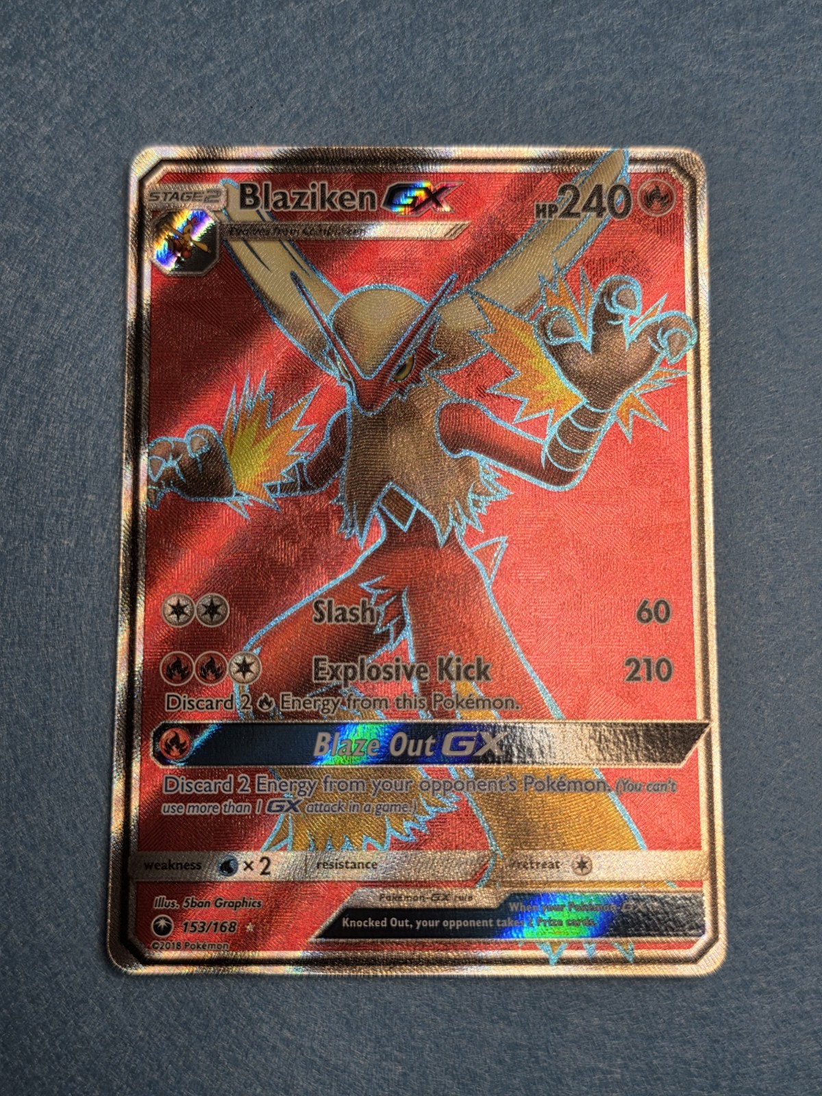 Blaziken GX 153/168 Celestial Storm NM