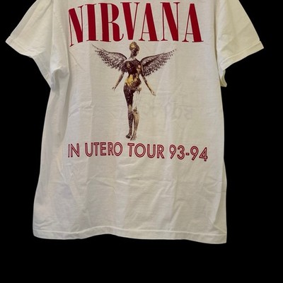 NIRVANA 1993 IN UTERO THIS IS NOT A BON JOVI CONCERT Vintage T