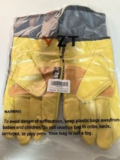 Leather Work Gloves – Heavy Duty, Extra Grip Palm – Size XL – Set Of Two!