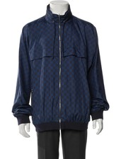 Louis Vuitton Damier Blue Reversible Windbreaker Hoodie 3XL (56)