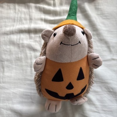 Cute HALLOWEEN HEDGEHOG Dressed-up in Pumpkin Costume~Plush~Fall Decor~10'' high
