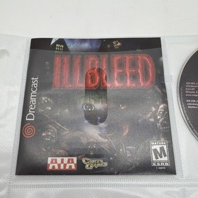 Illbleed Dreamcast Tested Authentic Horror Game Rare Sega (Pristine Disc)