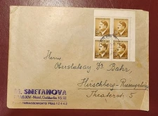 WW2 Germany Advertising Cover Bohemia Moravia