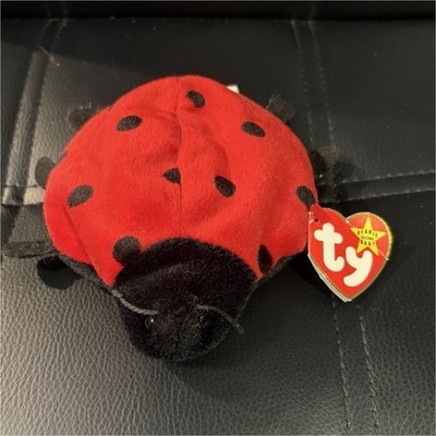 Ty Beanie Babies Lucky Ladybug Red Black Plush Beanbag 1995 Vintage