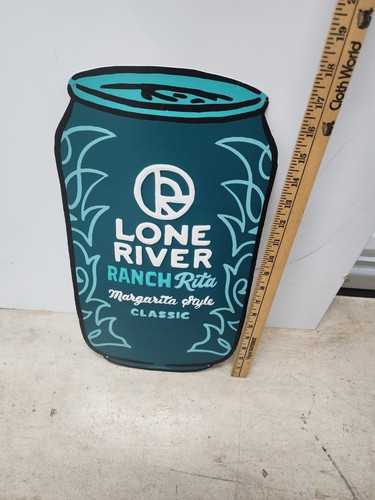 Lone River Ranch Water Ranch Rita Beer Sign Metal Tin Tacker Microbrew - Picture 1 of 2