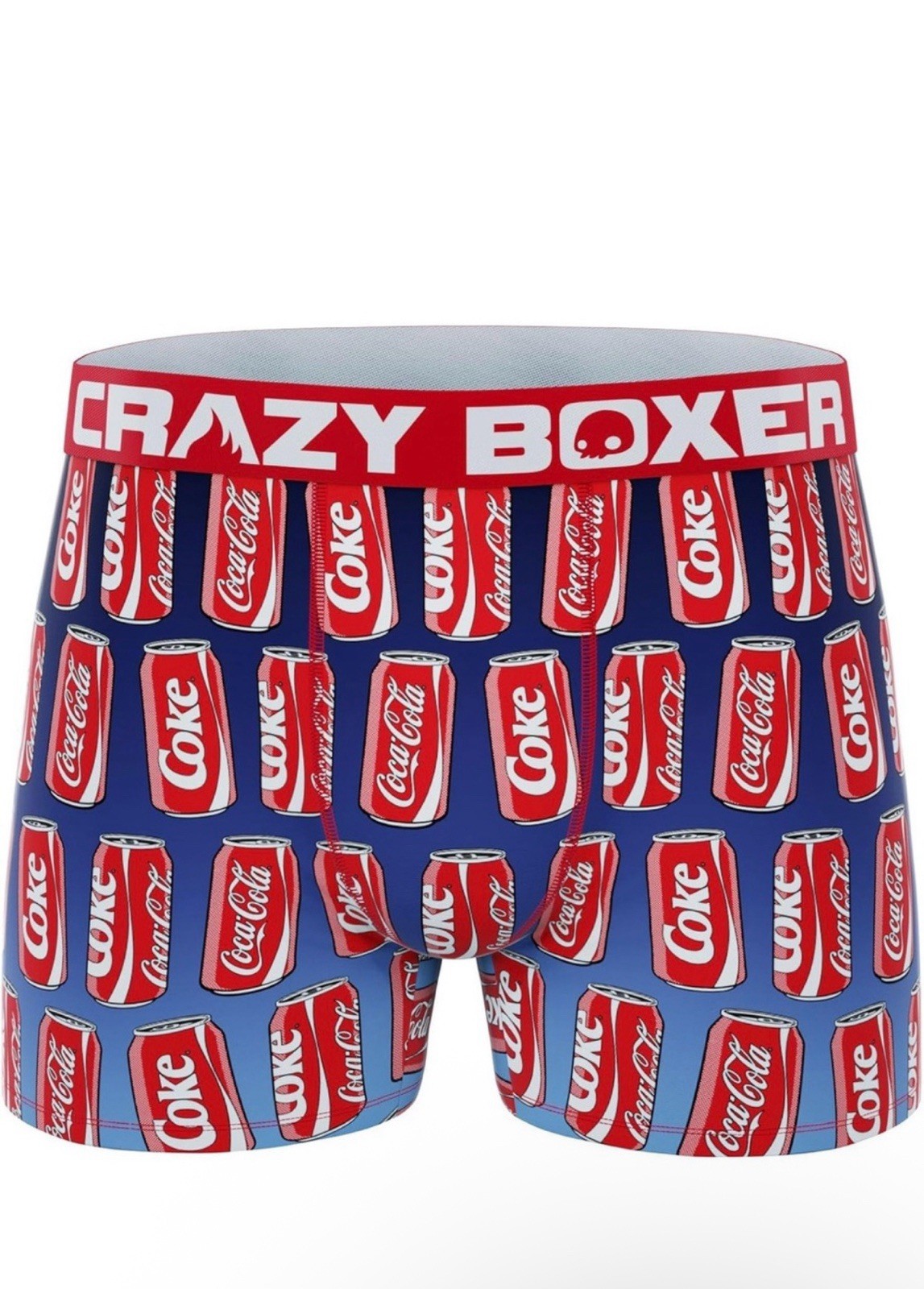 Coca Cola Men's Crazy Boxer Briefs Cup Size Large