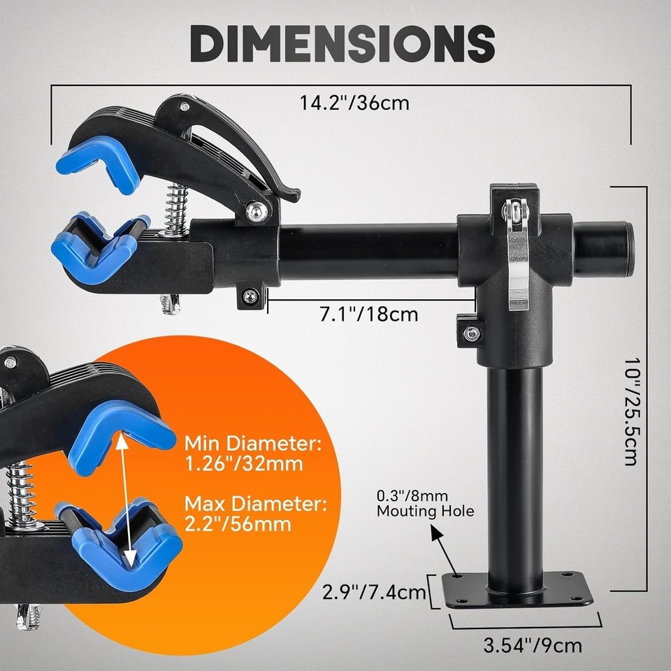 Bike Repair Stand | Bench Mount Bike Work Stand Bicycle Maintenance ...