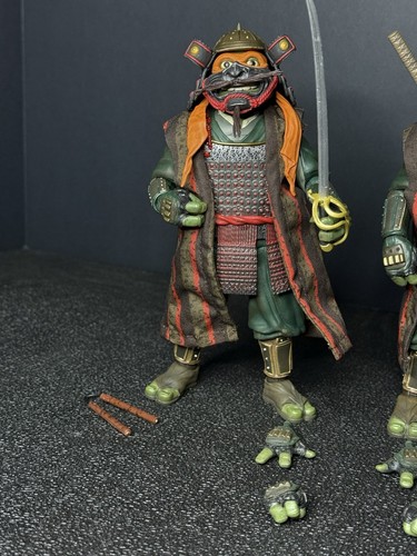NECA Teenage Mutant Ninja Turtles III Miguel Ángel y Leonardo Paquete de 2 Set - Imagen 2 de 5