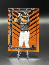 2025 Topps Update Series - Derek Hill #US305 Holiday Orange & Black Foil