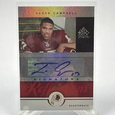 Jason Campbell 2005 UD Reflections Rookie Signature Autograph RC #SR-JC NM Card. rookie card picture