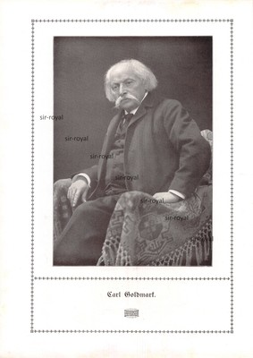 Carl Goldmark - 1910 - Historischer Kunstdruck ~19x27cm