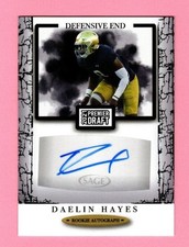 2021 Premier Draft Daelin Hayes Auto A51 Notre Dame  (FB110)