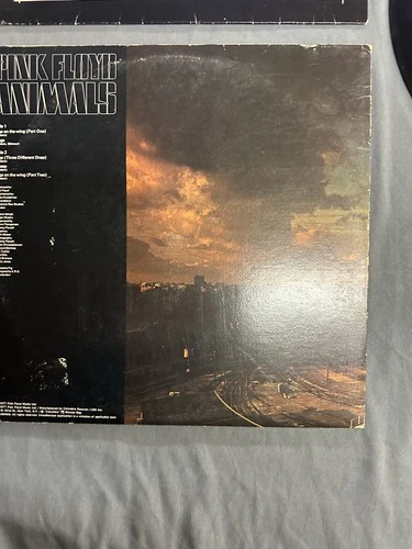 PINK FLOYD LP ANIMALS SHVL815 A4/B4 GATEFOLD SLEEVE 7701 G&L CARD INNER