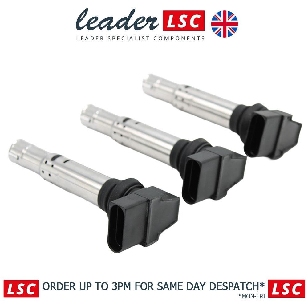 Ignition Pencil Coils Set of 3 for Skoda Fabia Mk2 2007 to 2014 036905100B NEW