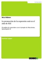 La PromocióN De La ExpresióN Oral En El Aula De Ele Nico HüBner