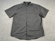 Harley Davidson MotorClothes Work Shirt Mens Extra Large Garage Mechanic Biker