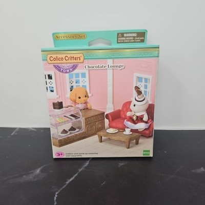 Sylvanian Families Calico Critters Town Series Chocolate Lounge Set NIB NISP