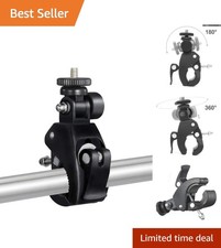 Adjustable Super Clamp for Cameras Monitors - 1.5 Kg Capacity, 360 Rotatable