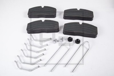 PE Automotive Bremsbelagsatz Scheibenbremse 086.347-00A Green Coating für MAN LF