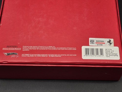 Hotwheels Ferrari 312 B3/74 #11 Ganador 1974 Gran Premio de Alemania Nurburgring 1:43 - Imagen 14 de 15