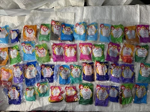 Lot 46 McDonalds TY Teenie Beanie Babies Sealed Mini Plush Vintage