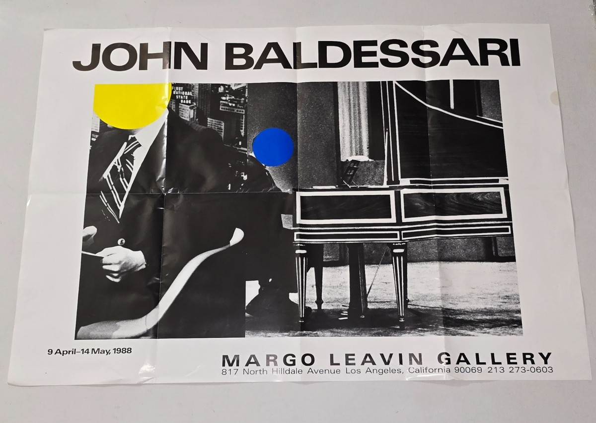 John Baldessari ポスター JOHN BALDESSARI EXHIBITION 1988 ART PRINT POSTER CONCEPTUAL LOS