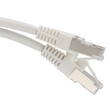 Cat6A SSTP RJ45 Ethernet Patchkabel 2m wei&szlig; LSZH 10Gbps Netzwerkkabel
