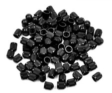 500 Pcs Universal Black Plastic Car Motor Tire Valve Stem Caps