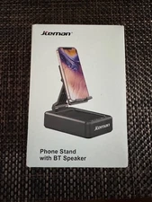 Cell Phone Stand with Wireless Bluetooth Speaker and Anti-Slip Base HD Surround