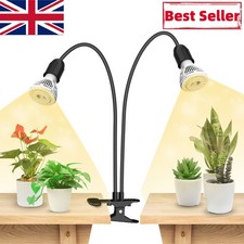 SANSI 2 Head LED Grow Light Full Spectrum for Indoor Plants Seeds Growing Lamp