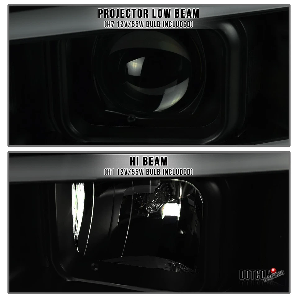 Fit GMC 2007-2012 Sierra Pickup LED Bar Black Smoke Projector Headlights Lamps Foto 4 de 4