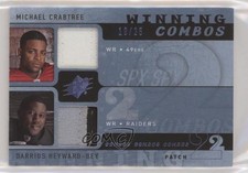 2009 SPx Winning Combos 18/25 Darrius Heyward-Bey Michael Crabtree Patch 03xg