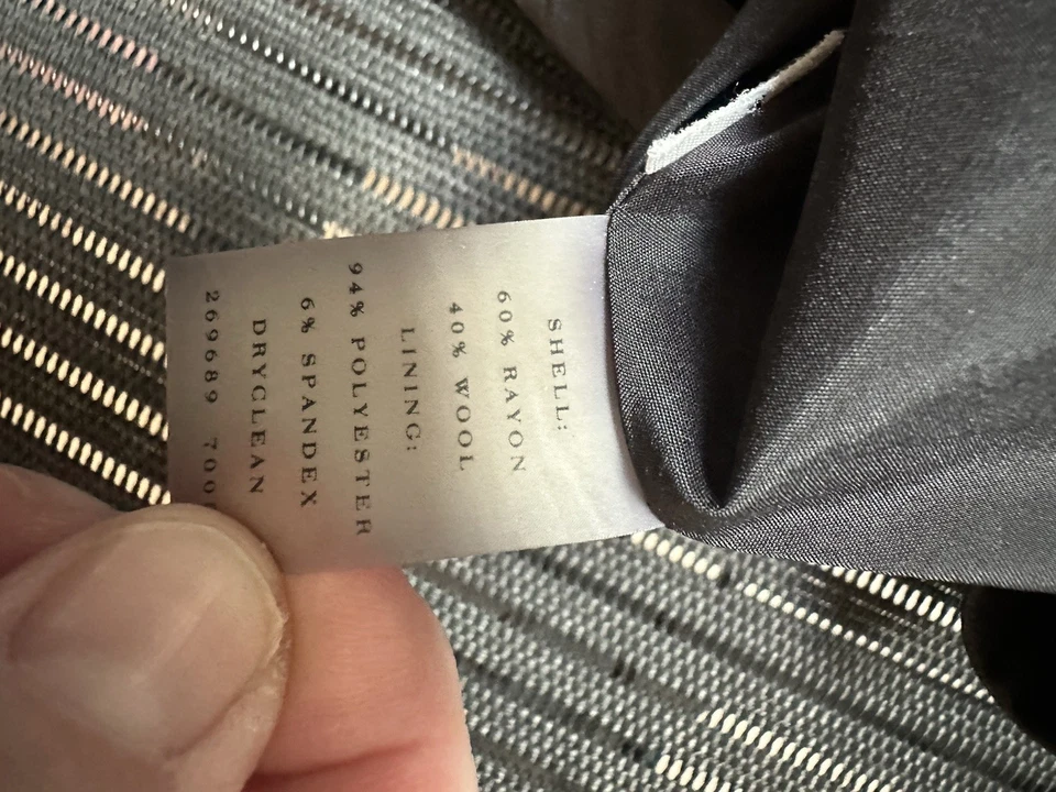 Юбка Black Label Ann Taylor черная с блестками выше колена карманы блестящая - 10P - Изображение 4 из 4