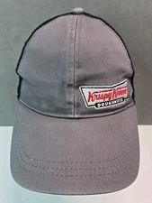 Krispy Kreme Doughnuts hat gray black snapback employee cap