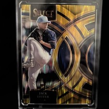 2024 Panini Select - Premier Level Jack Leiter #16 Gold Flash Prizm /10 (RC)