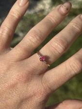 9ct Gold Ruby & Diamond Ring