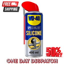 WD-40 Specialist Silicone Spray Lubricant 400ml Can Versatile All-Weather 30.00 per litre