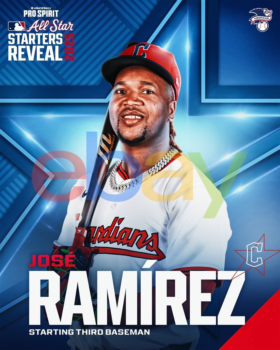 Jose Ramirez 2025 All Star Game Cleveland Guardians 8x10 MLB Baseball Photo