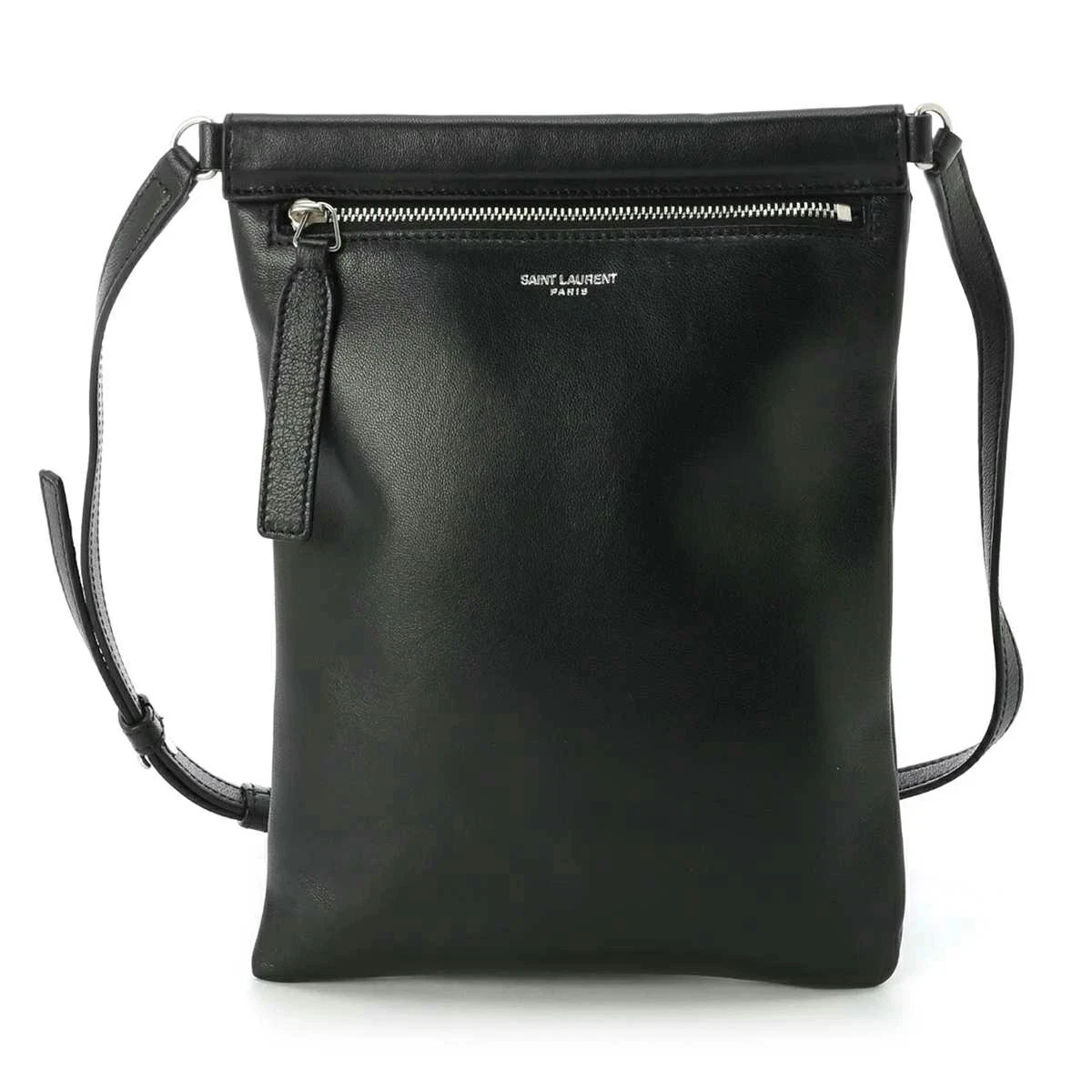 Saint Laurent — Saint Laurent Crossbody Bag Black 581697 1ge0e 1000 YSL BV FLAT SID CRSB REVLON