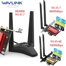 WIFI 6 WIFI 7 PCIe WiFi Card Wireless Bluetooth Adapter AX210 for Desktop PC