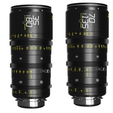 DZOFILM Catta 35-80mm 70-135mm T2.9 Cine Lens Bundle for PL and EF, Black