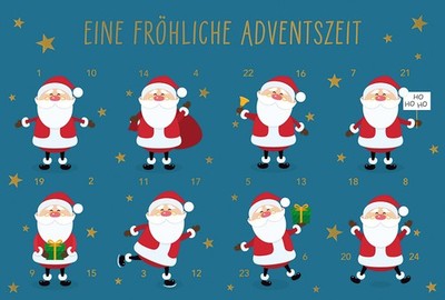 Advent - Glückwunschkarte im Format 11,5 x 17 cm mit Briefumschlag