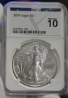 2024 US Silver Eagles $1 NGCX10 Perfect Grade....