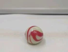 Vintage Slag Glass Gear Shift Knob Rat Rod Marble Red And White Swirl